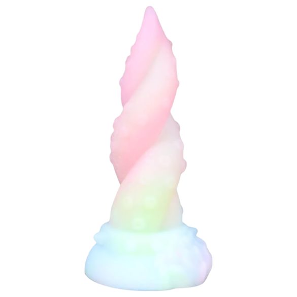 OgazR Kraken - Twistet blæksprutte dildo - 18 cm (regnbue)