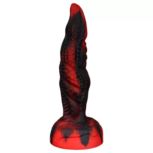OgazR - dildo - rillet - 20 cm rød