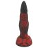 OgazR Hell Dong- rillet dildo - 20 cm (rød)