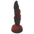 OgazR Hell Dong- rillet dildo - 20 cm (rød)
