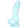 OgazR Havslange - rillet dildo - 17 cm (blå/hvid)