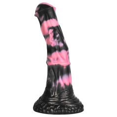 Bad Horse - hestepenis dildo - silikone 18cm - sort/pink