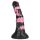 Bad Horse - silikone dildo, 18cm, sort/pink