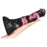Bad Horse - silikone dildo, 18cm, sort/pink