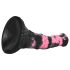 Bad Horse - silikone dildo, 18cm, sort/pink