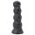 Toppedmonster - dildo med kranieform - 22 cm - sort