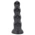 Toppedmonster - dildo med kranieform - 22 cm - sort