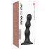Strap-on-me Balls M - kugleformet, sugekop dildo (sort)