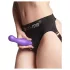 Strap-on-me Curvy S - bølget dildo med sugekop (lilla)