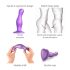 / Strap-on-me Curvy L - bølget dildo med sugekop (lilla)