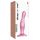 Strap-on-me Curvy M - bølget, med sugekop dildo (pink)
