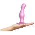 Strap-on-me Curvy M - bølget, med sugekop dildo (pink)