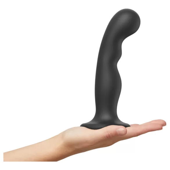 Strap-on-me - strap-on dildo med sugekop - bøjelig - sort - L