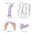 Strap-on-me P&G S - buet, sugekop dildo (lilla)
