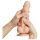 Strap-on-me S - To-lags dildo med sugekop (naturfarve)