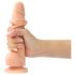 Strap-on-me S - To-lags dildo med sugekop (naturfarve)