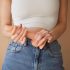 Strap-on-me S - To-lags dildo med sugekop (naturfarve)
