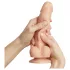 Strap-on-me - dildo med sugekop - dobbeltlag - silikone natur