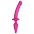 Strap-on-me Swith Semi-Realistic L - 2i1 silikone dildo (pink)