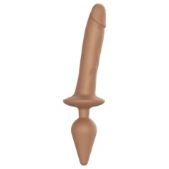 Strap-on-me Switch Realistisk L - 2i1 silikone dildo (natur)