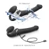Strap-on-me - strap-on vibrator med luftbølger - sort