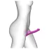 Strap-on-me - strap-on vibrator med luftbølger - silikon pink