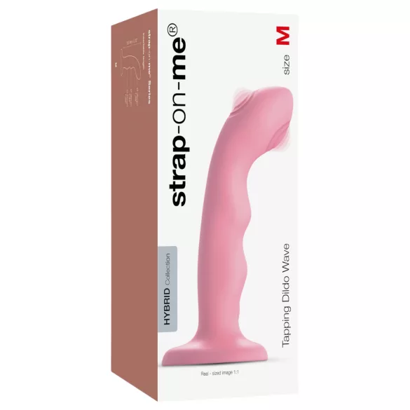 Strap-on-me M - vandtæt, pulserende G-punkt vibrator (pink)