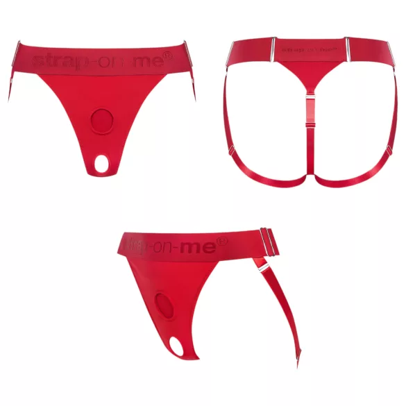 Strap-on-me - harness til dildo - justerbar XS-XXL - rød