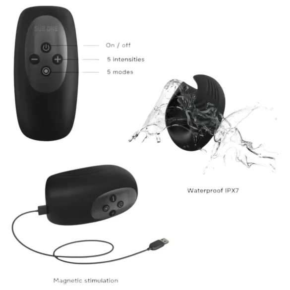 ManWan Sub.One - genopladelig masturbator (sort)