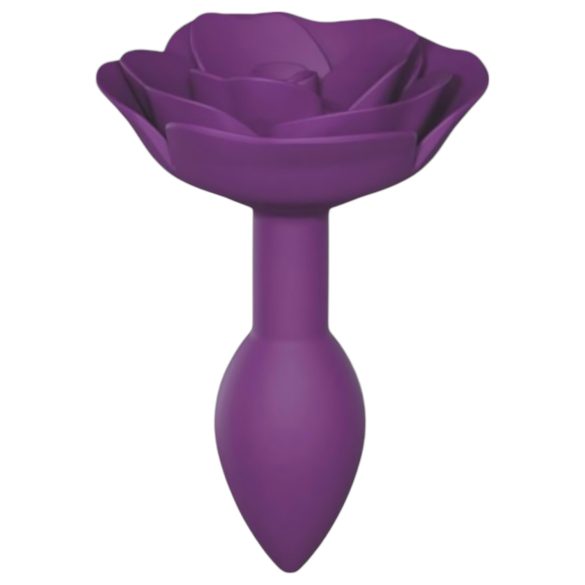Love to Love Åben Rosen S - Silikone Anal Plug (Lilla)