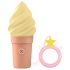 Love to Love Cand Ice - genopladelig klitorisvibrator (vanilje)