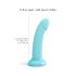 Dildolls Nightfall - sugekop, stjerne dildo (turkis)