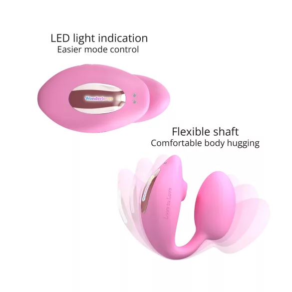 Love to Love Wonderlover - klitoris- og G-punkt vibrator (pink)