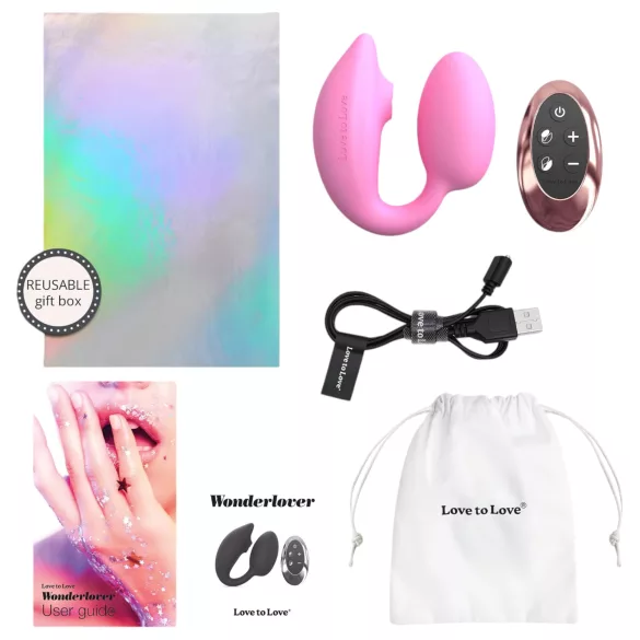 Love to Love Wonderlover - klitoris- og G-punkt vibrator (pink)