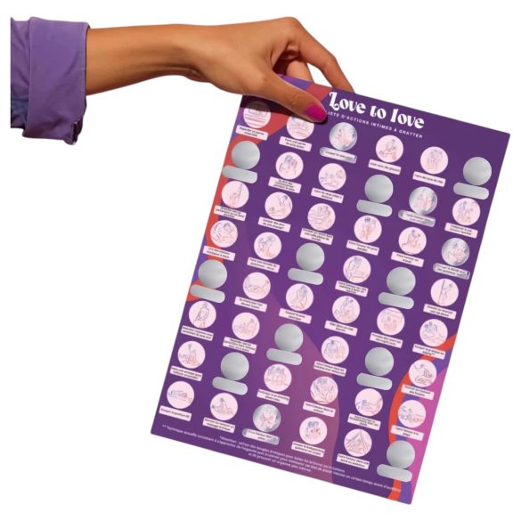 Love to Love - skrabeplakat sex spil (engelsk)