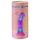 Love to Love Sugar Bomb - lysende silikonedildo med LED (pink-gul) - 16,9 cm