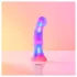 Love to Love Sugar Bomb - lysende silikonedildo med LED (pink-gul) - 16,9 cm