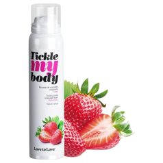 Tickle my body - massage skum - jordbær - 150ml
