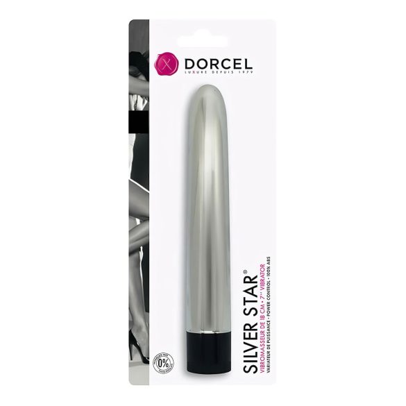 Dorcel Silver Star - klassisk stangvibrator - sølv