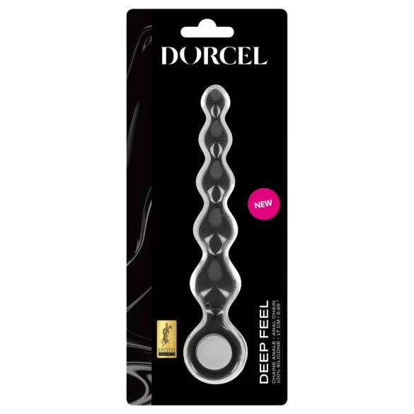 Dorcel Deep Feel - perlebesat analdildo (sort)