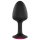 Dorcel - analplug med pink sten - medium - sort