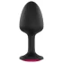 Dorcel - analplug med pink sten - medium - sort