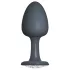 Dorcel Geisha Plug Diamond L - hvid sten anal plug (sort)
