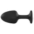 Dorcel Geisha Plug Diamond L - hvid sten anal plug (sort)
