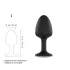 Dorcel Geisha Plug Diamond L - hvid sten anal plug (sort)