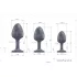 Dorcel Geisha Plug Diamond L - hvid sten anal plug (sort)