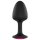 Dorcel Geisha Plug Ruby L - sort anal plug med pink sten (sort)