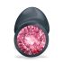 Dorcel Geisha Plug Ruby L - sort anal plug med pink sten (sort)