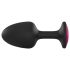 Dorcel Geisha Plug Ruby L - sort anal plug med pink sten (sort)