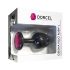 Dorcel Geisha Plug Ruby L - sort anal plug med pink sten (sort)